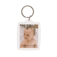 2 FOTOĞRAFLI AKRİLİK ANAHTARLIK 3,5x4,5 cm. - ACRYLIC KEYRING FOR TWO PASSPORT PHOTO - Thumbnail