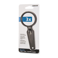 Carson - 6X SPOT LENSLİ 3X BÜYÜTEÇ - 3X HANDHELD MAGNIFYING GLASS WITH 6X SPOT LENS