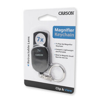 BAS ÇIKAR 7X BÜYÜTEÇ ANAHTARLIK - CLIP AND VIEW™ 7X (POP-UP RETRACTABLE ASPHERIC KEYCHAIN MAGNIFIER) - Thumbnail