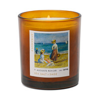 EMPRESYONİSTLER CAM MUM 170 gr. - IMPRESSIONIST GLASS CANDLE DEGAS RENOIR ' FIGURES ON THE BEACH - Thumbnail