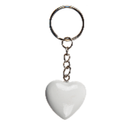 HEDİYE PAKETLİ KALP ANAHTARLIK (2 RENK) - METAL KEYRING POLYRESIN HEART - Thumbnail