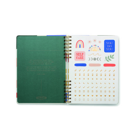 JUMBO BOY AYRAÇLI SPİRAL DEFTER 26x20,5 cm. - GUIDED WELLNESS JOURNAL COME AS YOU ARE