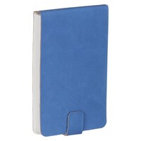 LEATHERETTE NOTEPAD - CORNFLOWER BLUE 13.5 x 8.2 cm. - Thumbnail