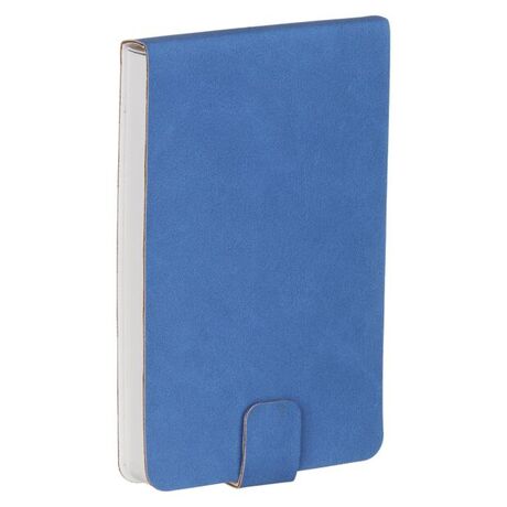 LEATHERETTE NOTEPAD - CORNFLOWER BLUE 13.5 x 8.2 cm.