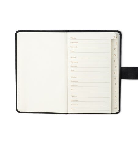 ŞİFRE NOT DEFTERİ 14x9 cm. - MINI PASSWORD JOURNAL Shh