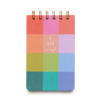 Designworks Ink - SPIRALLI NOT DEFTERİ - TWIN WIRE NOTEPAD RAINBOW CHECK