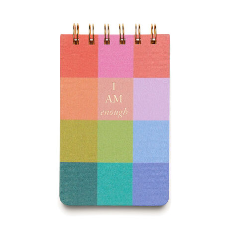 SPIRALLI NOT DEFTERİ - TWIN WIRE NOTEPAD RAINBOW CHECK