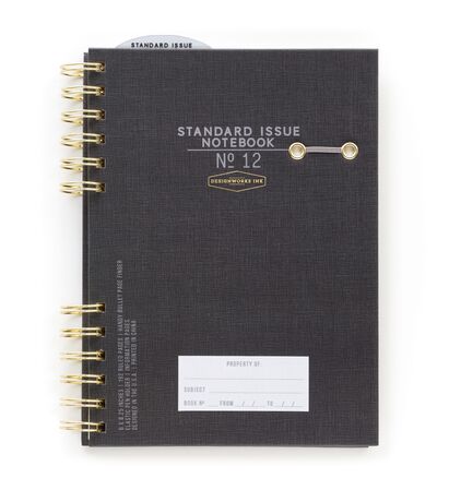 STANDARD ISSUE SPİRALLİ DEFTER SİYAH - STANDARD ISSUE No.12 TWIN WIRE PLANNER BLACK