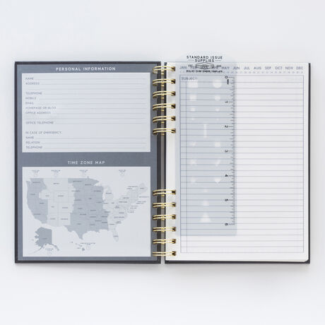 STANDARD ISSUE SPİRALLİ DEFTER SİYAH - STANDARD ISSUE No.12 TWIN WIRE PLANNER BLACK